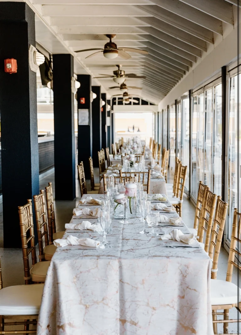 Beautiful setting for a wedding reception at The Inlet North Wildwood