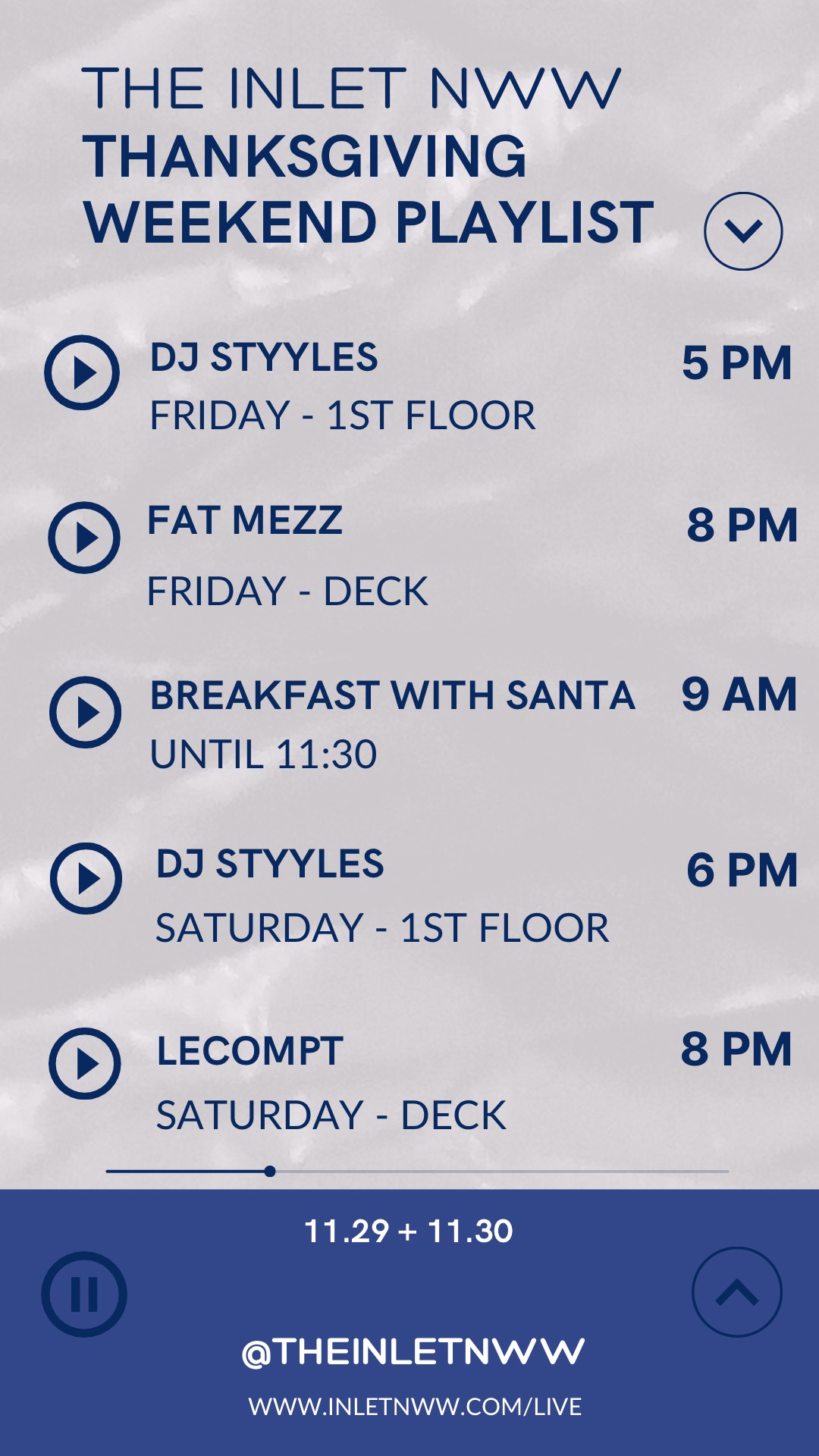 Dance and Dine │ North Wildwood Entertainment Schedule