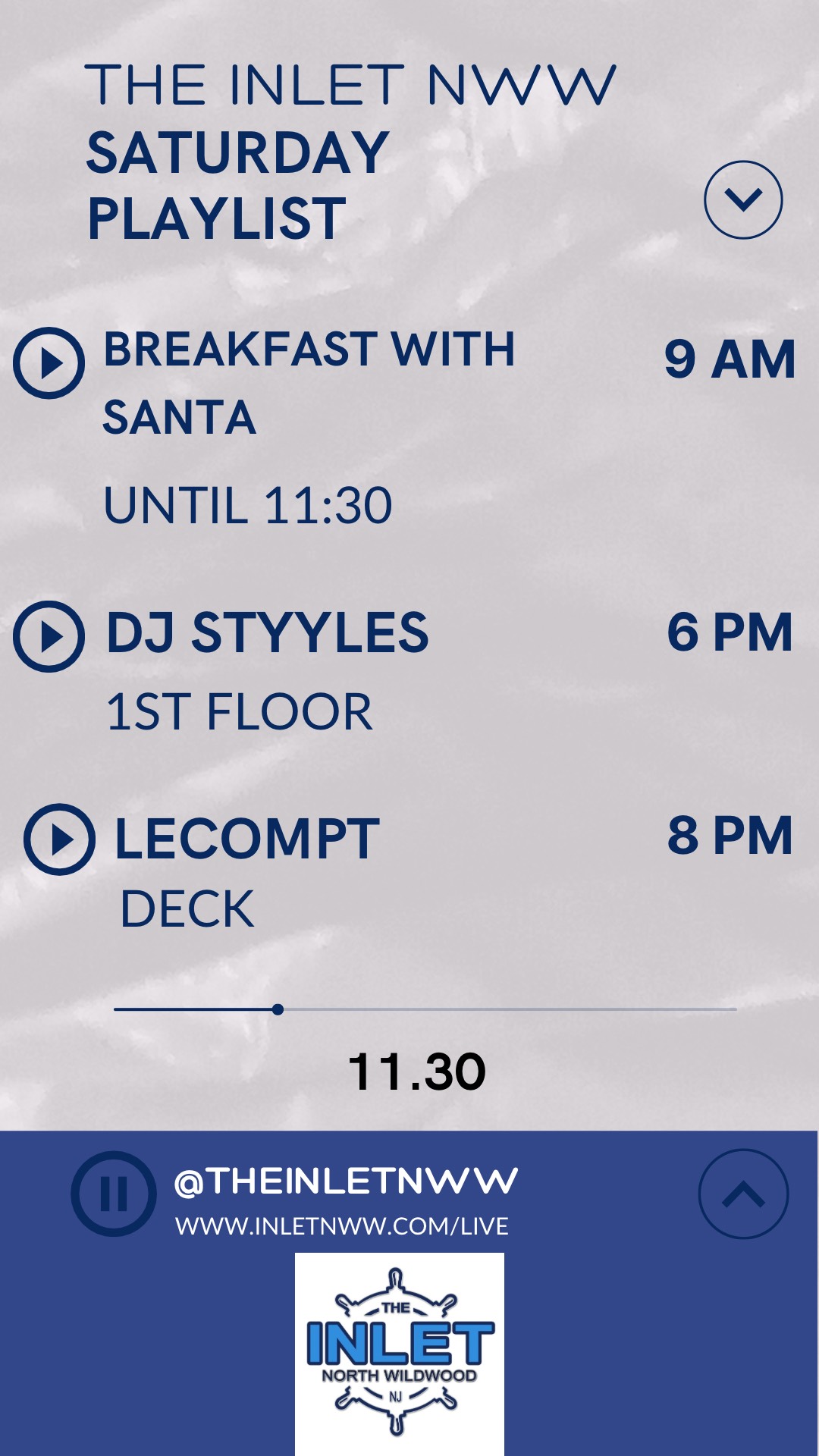 Dance and Dine │ North Wildwood Entertainment Schedule